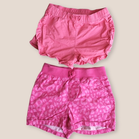 Set of 2 Girl's Pink Shorts Size 6 - Picture 1 of 10